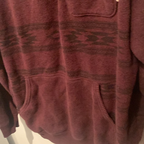 Gorgeous Vintage Vans Burgundy Cotton blend Skateboarding Hoodie High Quality! - Picture 5 of 10